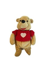 Pooh with Red Sweater Mini Bean Bag Plush the Disney Store Stuffed Animal-