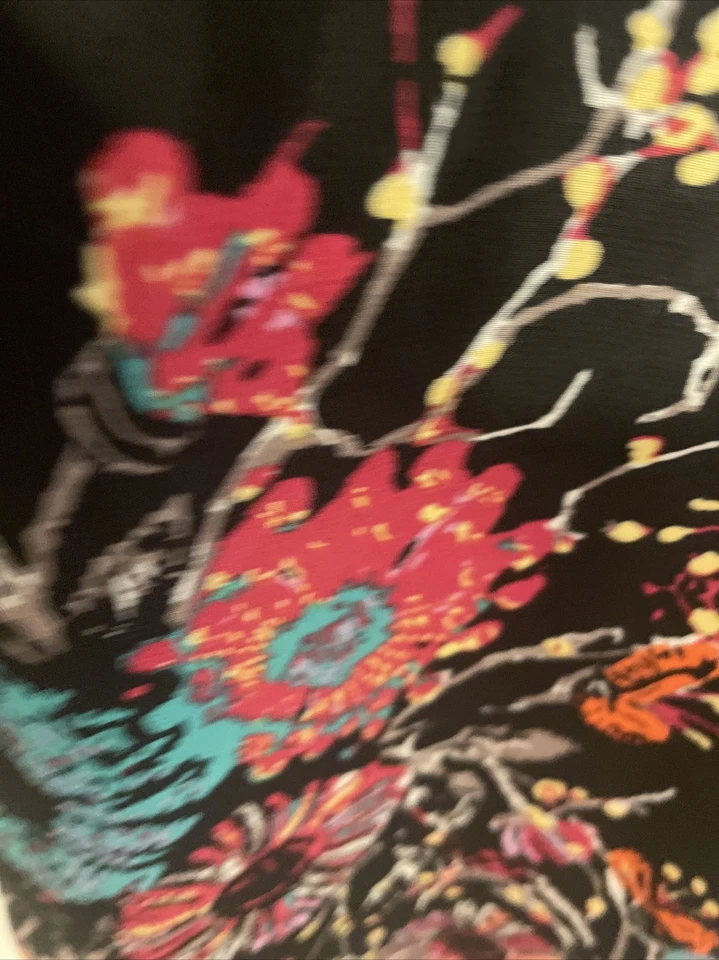 Pretty Lularoe Joy Long Vest, Floral Design Size Large - Image 4 of 4