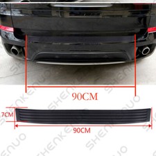 Universal Rear Guard Bumper Protector Trim Cover Sill Trunk Scuff Plate Rubbe