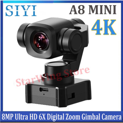 SIYI A8 Mini 4K 8MP Ultra HD 6X Digital Zoom Gimbal Camera with 1/1.7'' Sensor