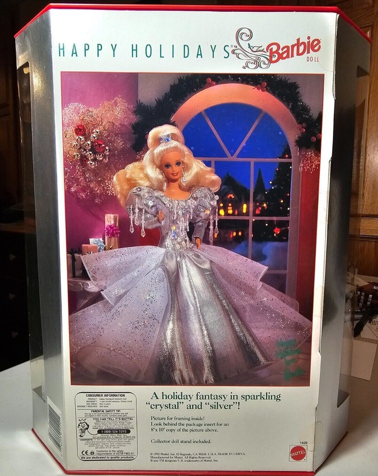 barbie happy holidays gran galà special edition 1992 collector doll ok NRFB 1429