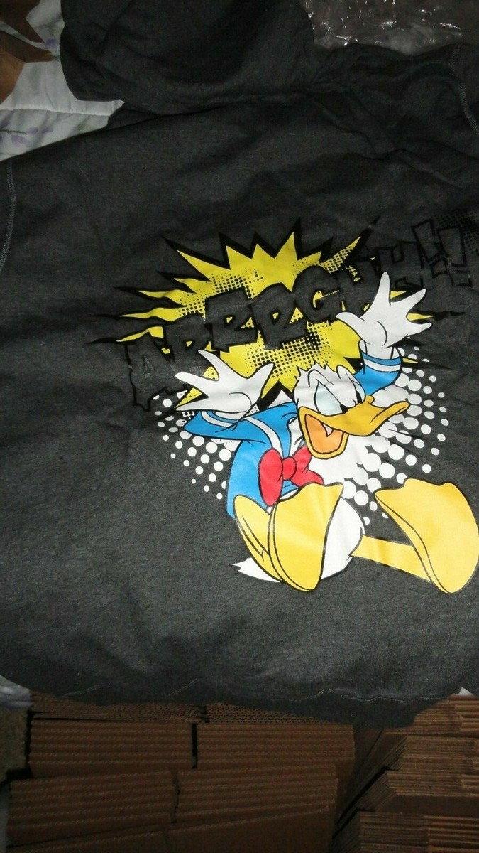 2XL Donald Duck Hooded Sweatshirt NWT Disney Adult XXL