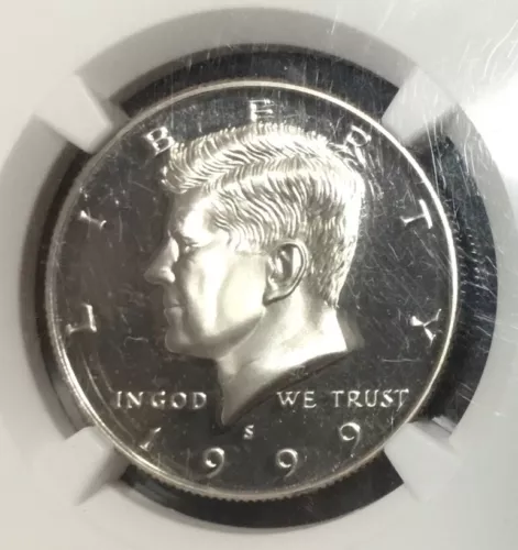 1999-S NGC PF70 UCAM Ultra Cameo Clad JFK Kennedy Half Dollar 50C Cents US Coin