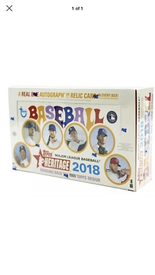2018 Topps Heritage Baseball Factory Sealed Hobby Box | eBay