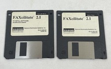 Vintage 1996 FAXcilitate 2.I Software 3.5" Floppy Disk Apple Mac Diamond