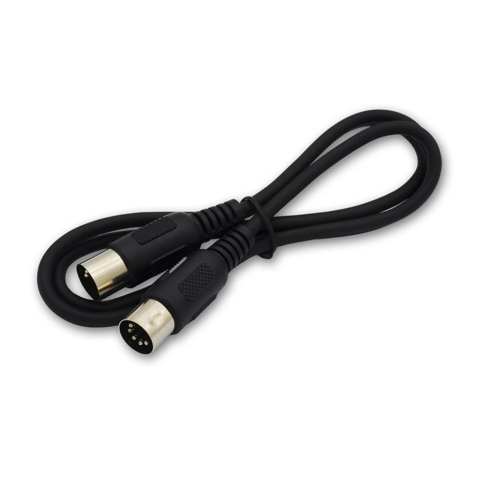 4, MIDI Cable 3 ft Male to Male 5 Pin DIN Plugs RoHS 4 Pack Lot Black 3 Feet New - Image 2 of 4