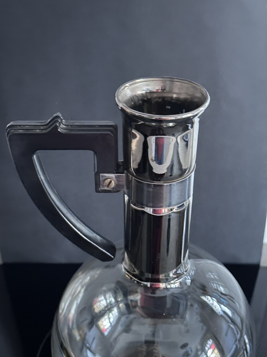 Mid-Century Inland XXX Wine Coffee Hand Blown Glass Decanter
