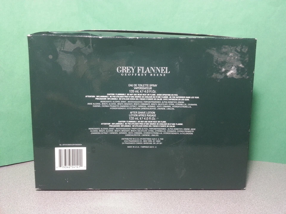Grey Flannel Colon Spray and After Shave Lotion 4.0 Oz. By Geoffrey Beene NIB - Изображение 3 из 4