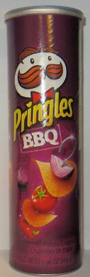 Pringles BBQ, Super Stack Potato Crisps, Barbeque , 5.96 Oz (Pack of 6 Cans)