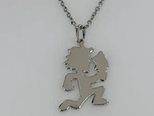 ICP Hatchet Man Plain Pendant +4MM 30" 316L Stainless Steel Cross Chain Necklack