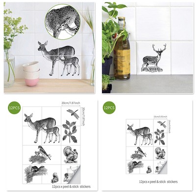 Badezimmer Wand Aufkleber Küche Kachel Tiere Patter Öl ...