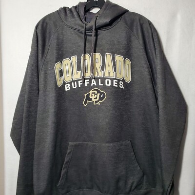 University Colorado CU Boulder Buffs Hoodie Men Large Buffaloes