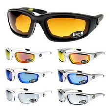Choppers Warp Around Biker Foam Padded Sport Motorcycle Sunglasses
