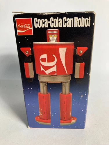 Vintage 1980's Coca-Cola Coke Can Robot Advertising Transformer NIB Japan Coke