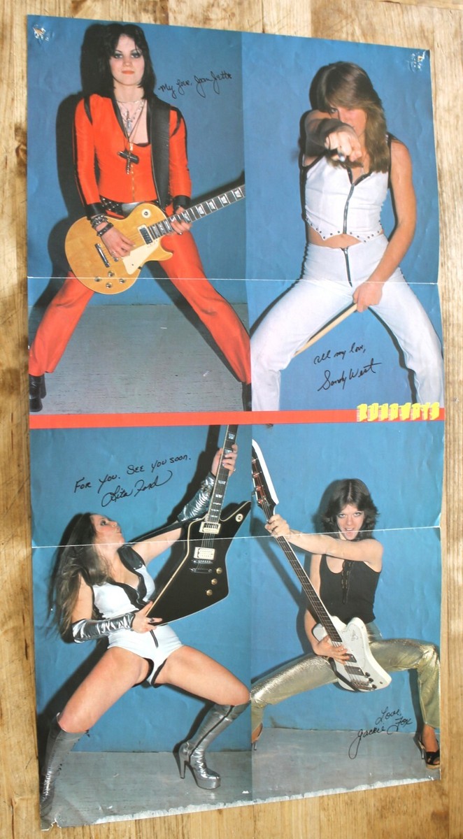 the Runaways Vintage 21x11 Japanese Magazine Poster Signed by