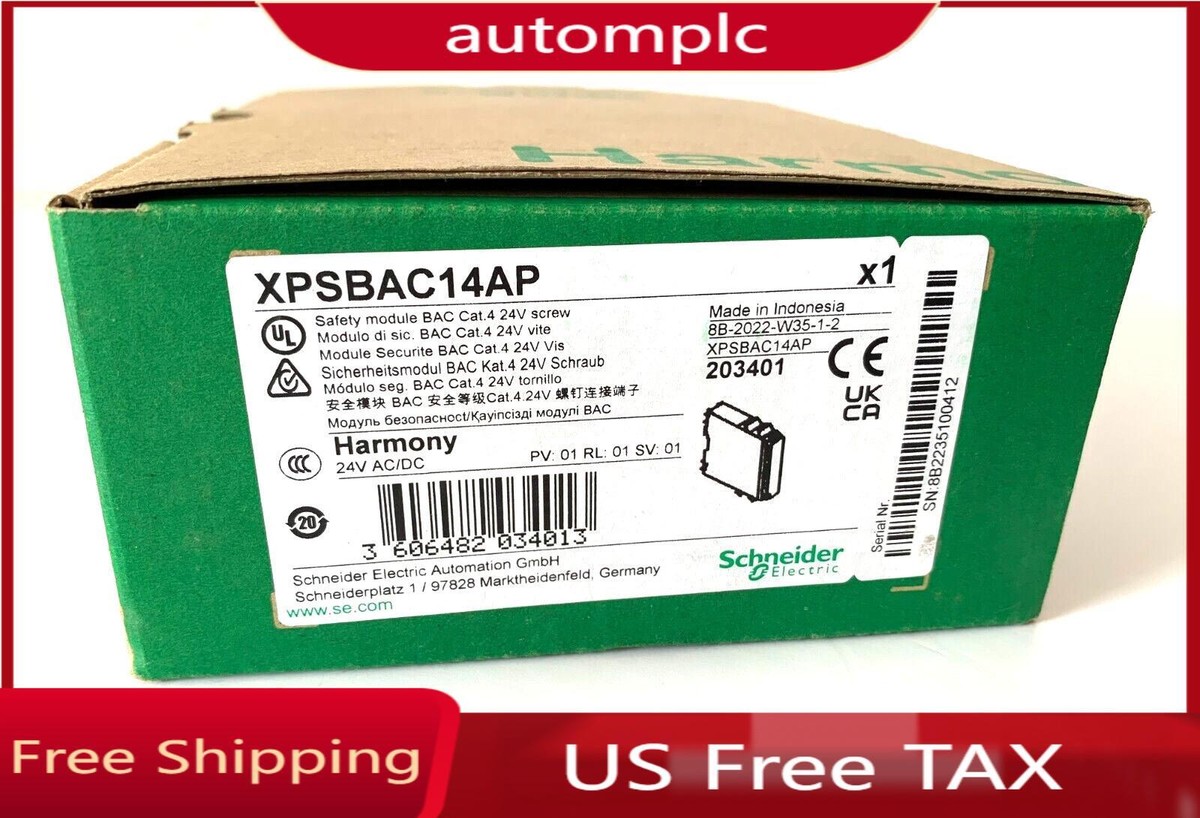 t Schneider Electric XPSBAC14AP Emergency Stop Monitoring