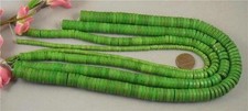  bulk sale/4 strands 4mm-12mm diameter apple green Howlite disc beads S126-w8 