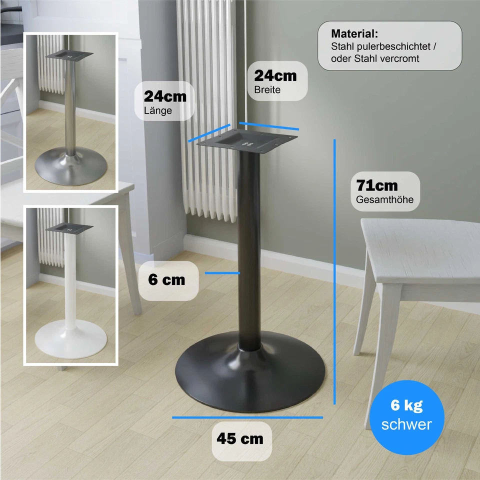 Onpira® Tischgestell Bistrotisch Untergestell Tischfuß Gastro Tisch Bistro - Bild 3 von 4