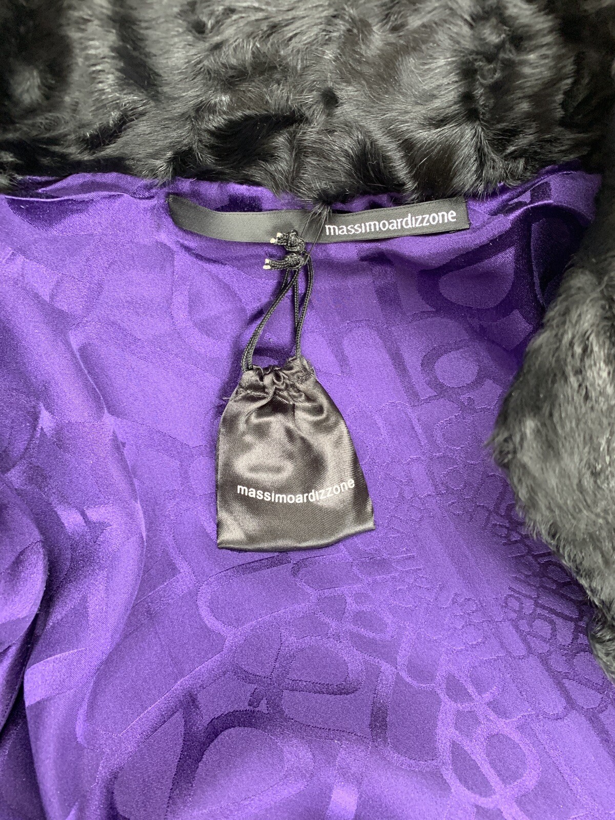 MASSIMO ARDIZZONE cashmere Karakul Coat, SIZE IT40/UK8 NEW image 8