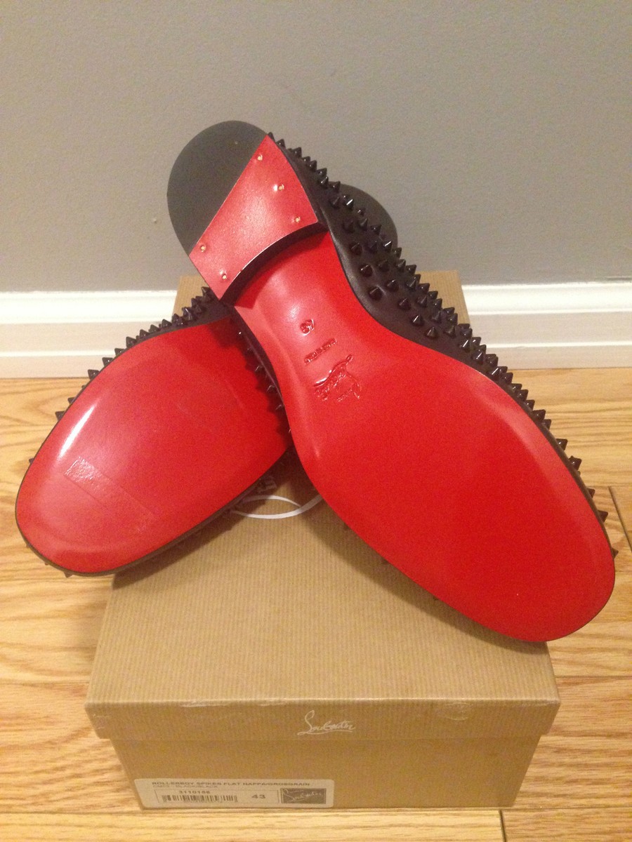 Christian Louboutin Rollerboy Spikes Flat in RED | eBay Christian Louboutin Rollerboy Spikes Flat in RED | eBay