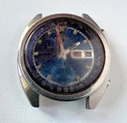 SEIKO 6139-6012 Automatic Chronograph Watch Vintage Mens Blue Dial 17 Jewels