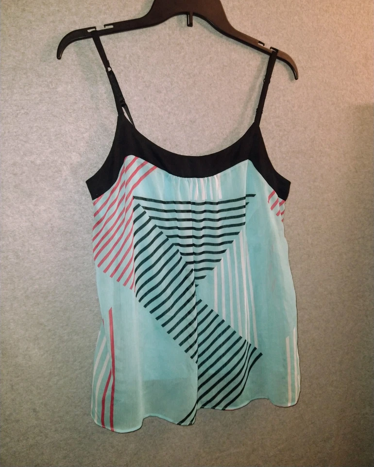 Camiseta sin mangas de colección Y2K Whimsigoth con correa de espagueti superposición de encaje talla M Fairy Grunge años 90 Foto 2 de 4