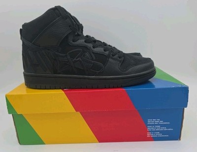 Size 10 - Nike SB Dunk High x FAUST Black Gold [DH7755-001] New With Box 