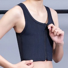 Chest Binder Vest Women Wire Free Breathable Flattening Shapewear Tank Top