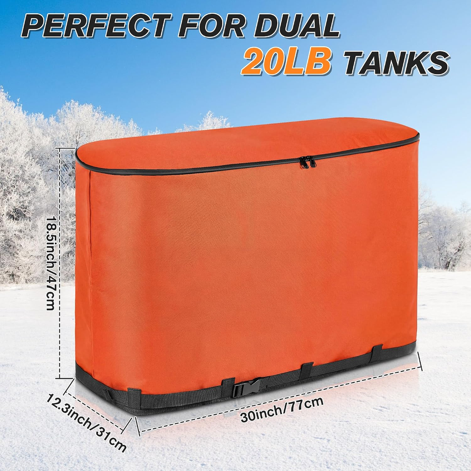 Dual Propane Tank Heater Blanket Thermostat Control (41-122°F) and ...