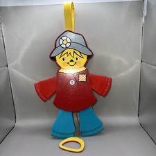 VINTAGE 1978 FISHER PRICE JOLLY JUMPING SCARECROW PULL STRING BABY TOY