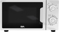 SIA FAM21WH 20L White Microwave, Freestanding, Analogue Dials, 700W, 2 Years Pa