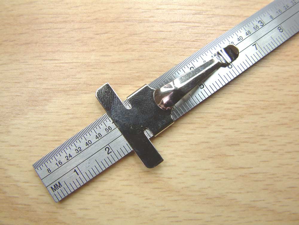 EXPO 74009 6 Inch 15cm Rule With Pocket Clip - Stainless Steel Modelling Tool - Image 2