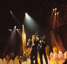 Singer Nick Van Eede & Bassist Colin Farley Of Cutting Crew 1987 Old Photo