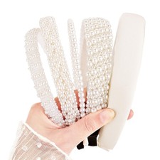Pearl Headband Bridal White Pearl Headbands Women Girls Wedding Hair Decor