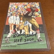 Dave Wilcox Autographed Goal Line Art Card San Francisco 49ers
