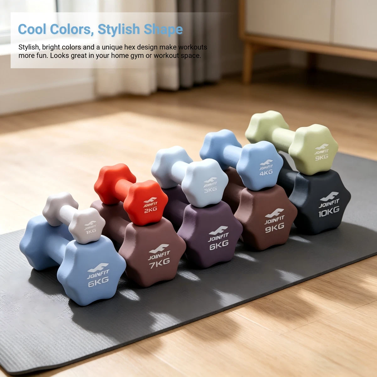 Anti-Slip Neoprene Dumbbell Pair Weightlifting Dumbbell Set Barbell Weight
