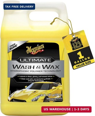Meguiar's Ultimate Wash and Wax, Car Wash Soap and Wax Cleans & Shines in One St