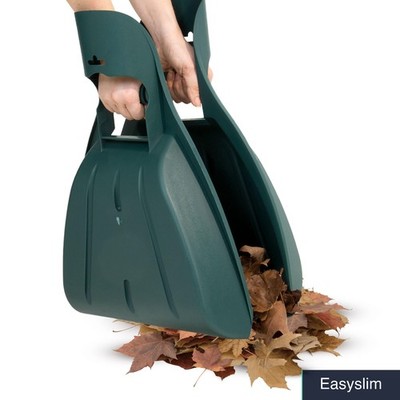 Leaf Hand Rakes Scoops Pair Green Lightweight Gardening Tool Set