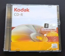 Kodak CD-R Recordable Discs | 52x 700Mb 80Mins | 3 Pack Disques - New & Sealed*