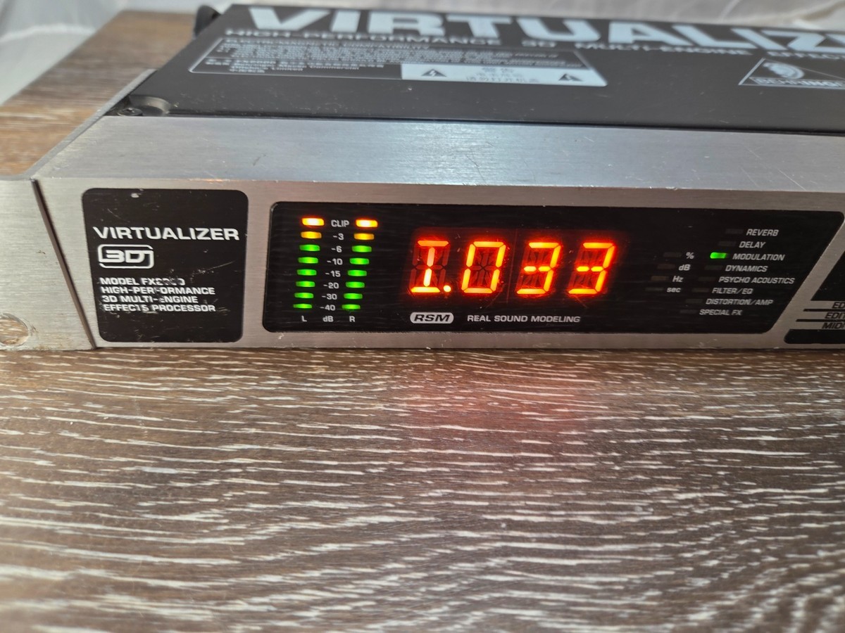 Behringer Virtualizer 3D FX2000 Effects Processor Parts Repair | eBay