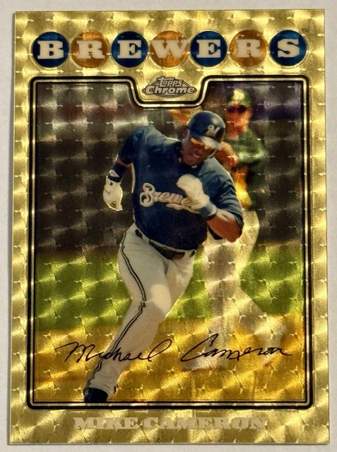 2008 Topps Chrome Mike Cameron Superfractor 1/1 Milwaukee Brewers Mariners 3xGG