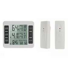 Wireless Digital Fridge Freezer Thermometer Indoor Outdoor Temperature Monitor