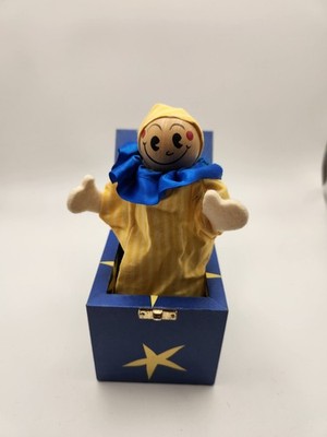 Harrods Knightsbridge Jack in the Box Toy   Blue Star Box   Pop-Up Clown