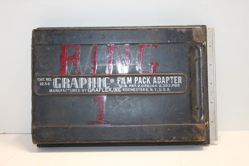 Lot Of 2 Graflex 4x5 Graphic Film Pack Adapter Cat. No. 1234 Used - Image 2 of 4