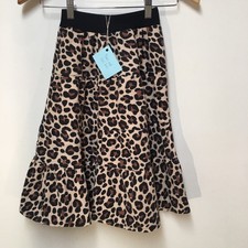 Skirt Flannel Girls 4 Maxi Leopard Print Ruffle Tiered Cotton Mom and Pop's Kids