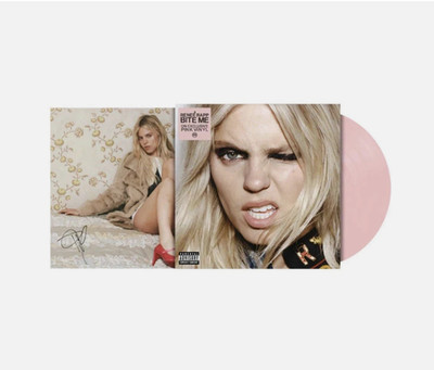 RENEE RAPP Bite Me LP Pink Vinyl Autographed! Alternate Cover SOLD OUT!