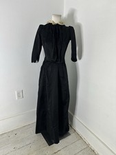 Antique Mourning Era Boned Bodice Dress