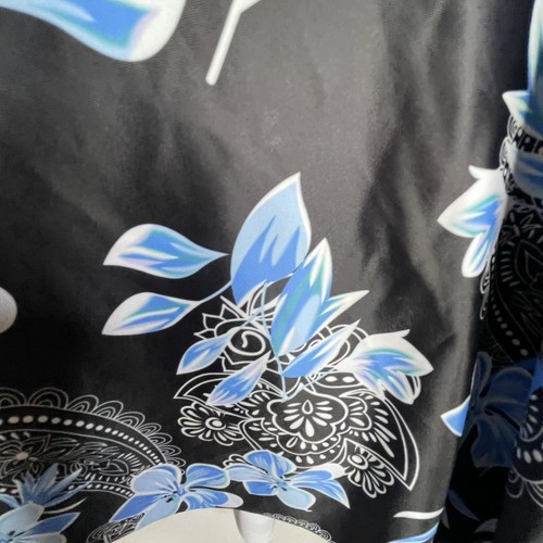 Summer Mae Women’s Swimdress Size L Blue Floral Modest V-Neck Summer Pool Beach - Picture 7 of 12