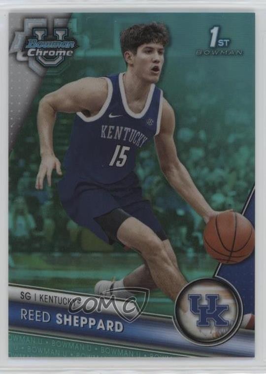 2023-24 Bowman U Chrome Aqua Refractor /299 Reed Sheppard #45