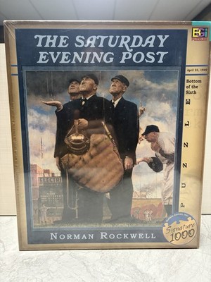 Norman Rockwell Bottom of the Sixth Saturday Evening Post Puzzle 1000 Pcs NEW